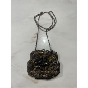 Brighton Roselie Shine bronze patent leather coin purse/crossbody bag